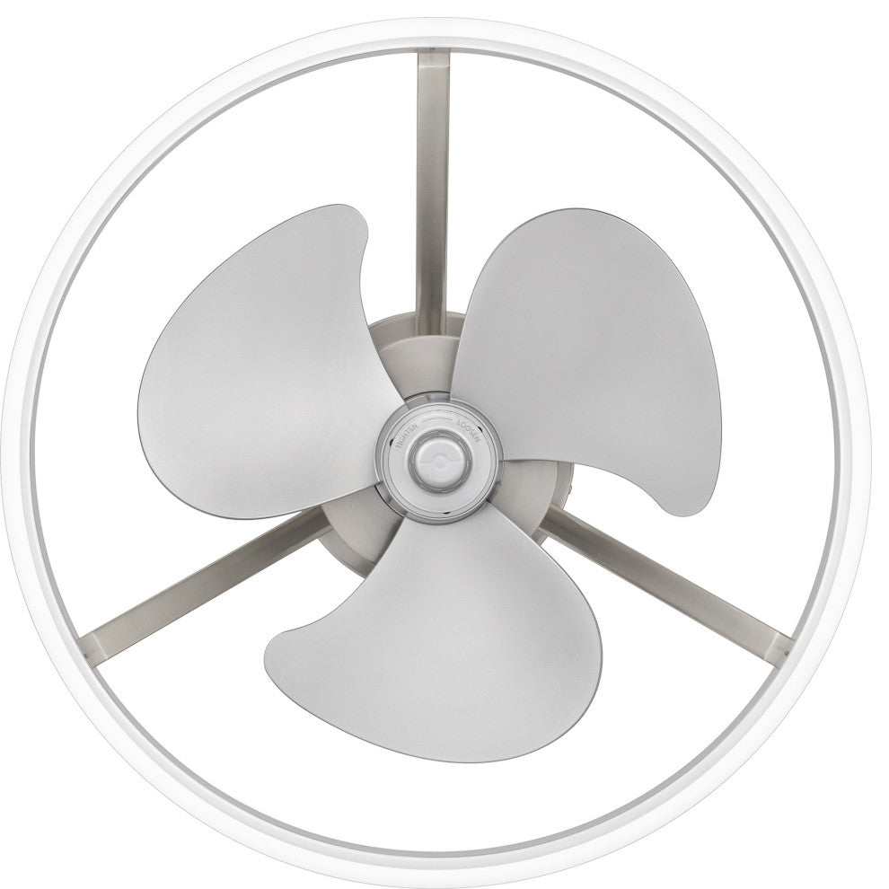 Quoizel PCOH3120 Cohen 19.75" 3 Blade Indoor LED Ceiling Fan - Brushed Nickel