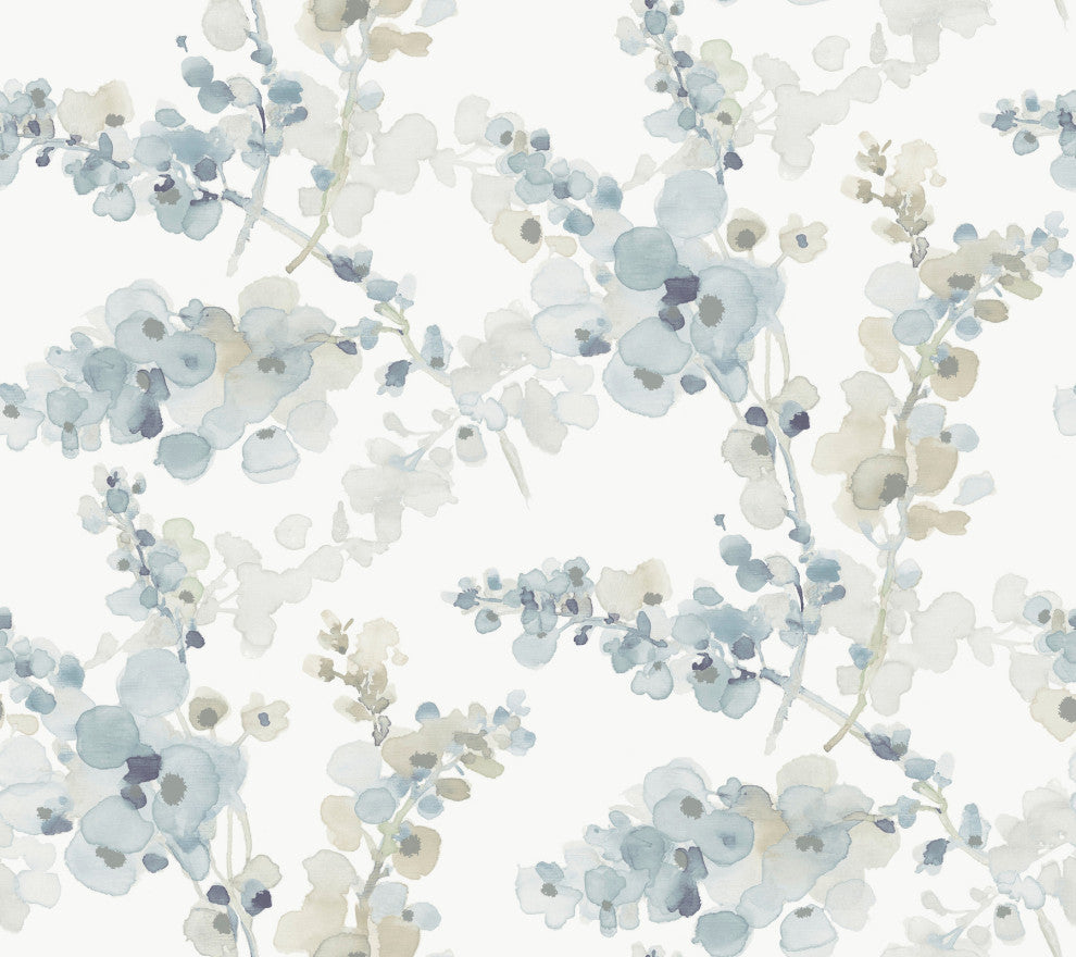 Blue Blossom Fling Wallpaper