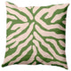 Animal Stripe Decorative Throw Pillow, Light Olive, 18"x18"