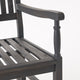 Myrna Outdoor Acacia Wood Rocking Chair, Dark Gray Finish