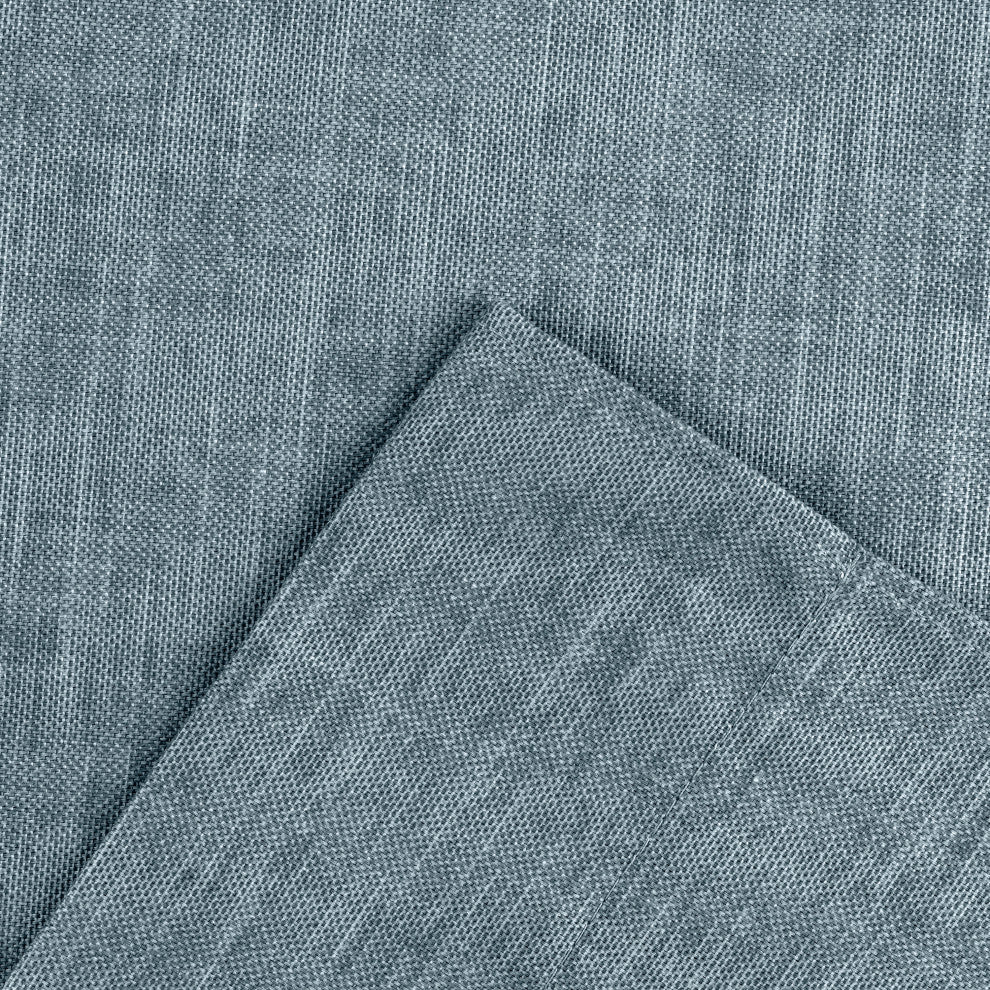 Lisa Solid 56" x 36" Tailored Swag, Dusty Blue