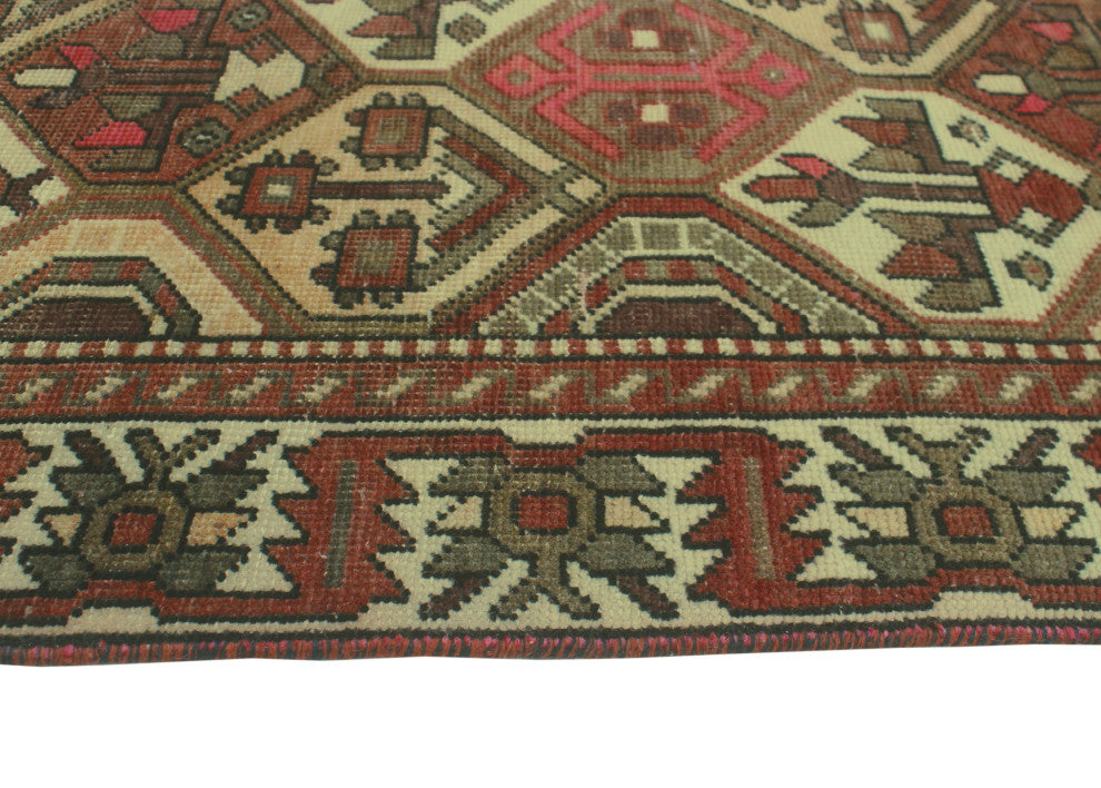 Semi-Antique Waite Brown/Ivory Rug, 6'3x8'6