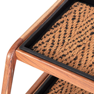 Double-Tier Natural Stand With 3-Pair Rubber Boot Trays Irish Lion