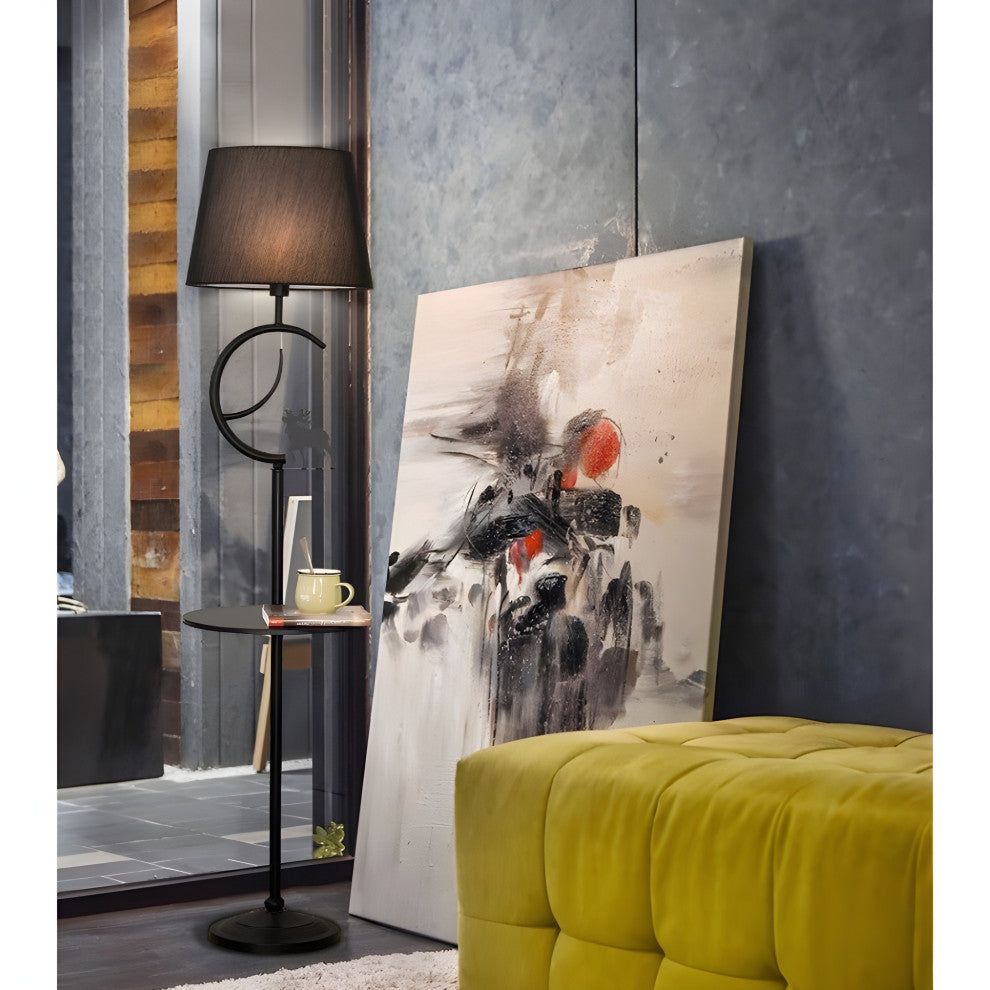 Cortaillod | Creative American Style Floor Lamp With Deer, White