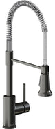 LKAV2061BKCR Elkay Avado Single Hole Kitchen Faucet, Black Stainless and Chrome