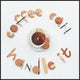 "Food Lettering: Coffee Can Handle It"  by Dina Belenko, 41x41"