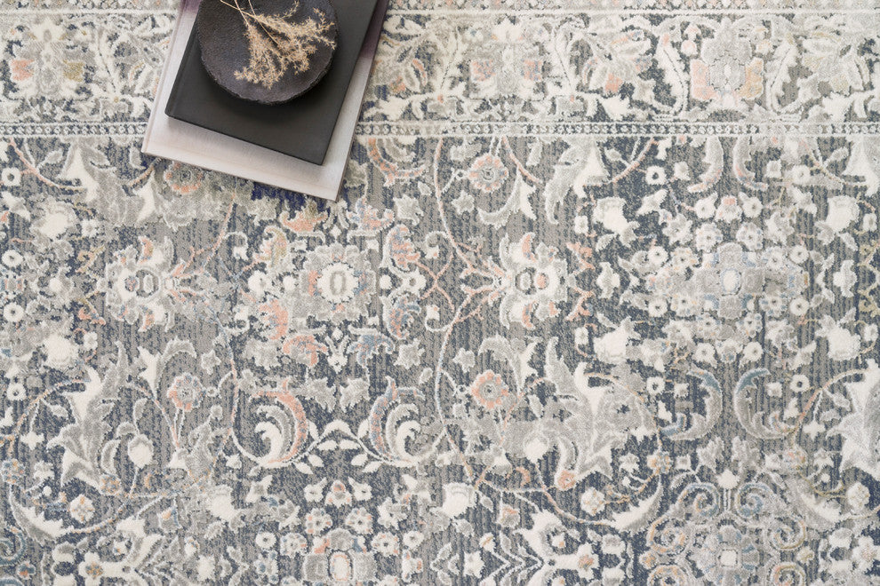 Lucia Rug, Gray and Mist, Gray/Mist, 2'8"x14'