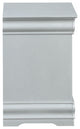 24" Platinum Two Drawers Nightstand