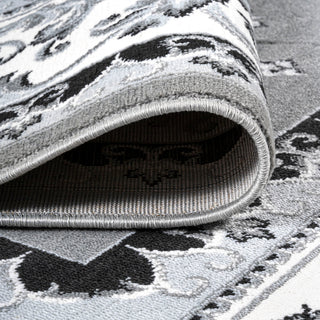 Acanthus French Border, Gray/Cream, 2x10