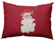 Believe in Santa Decorative Throw Pillow, Muted Red, 14"x20"