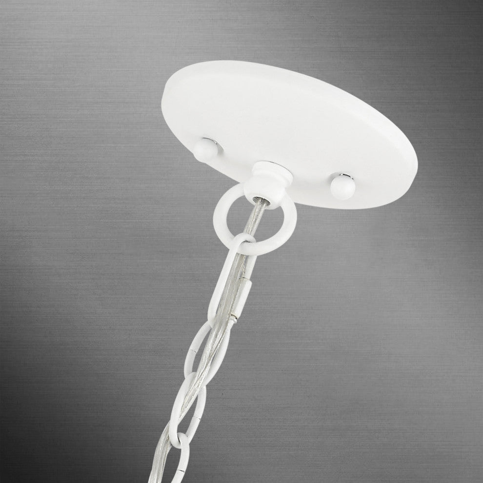 Livex Lighting 3 Light White Pendant Chandelier