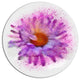 Purple Watercolor Flower, Floral Round Wall Art, 11"