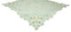 Emerald Daisy Embroidered Cutwork 34"x34" Table Topper
