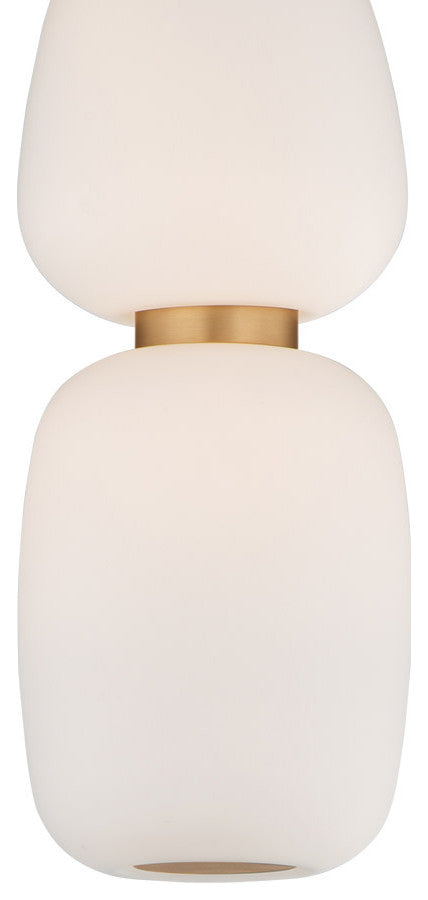 ET2 E25066-92 Soji 5"W LED Mini Pendant - Black / Gold