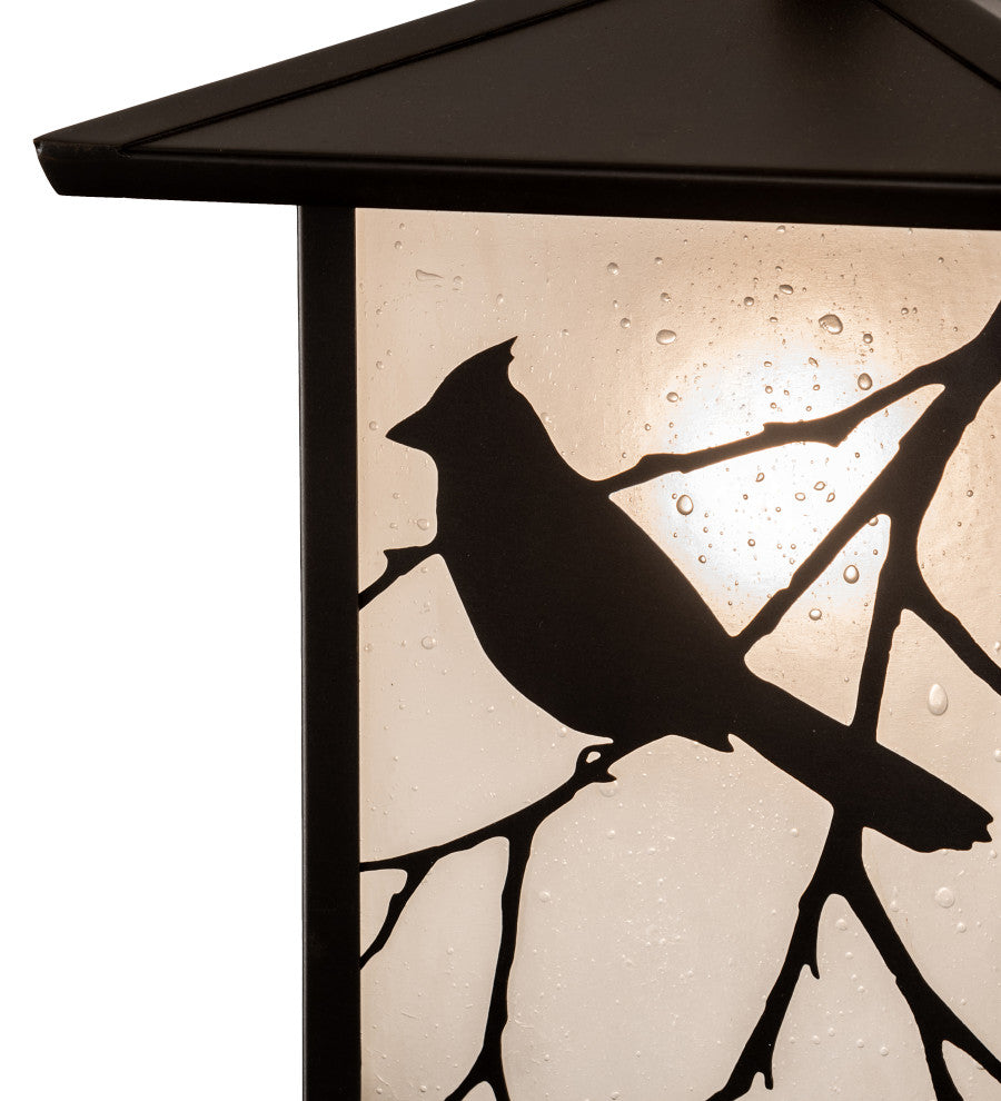 9 Wide Seneca Song Bird Curved Arm Wall Sconce