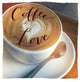 "Coffee Love" Digital Paper Print by Sue Schlabach, 32"x32"