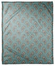 Paisley Pattern in Blue Fleece Blanket