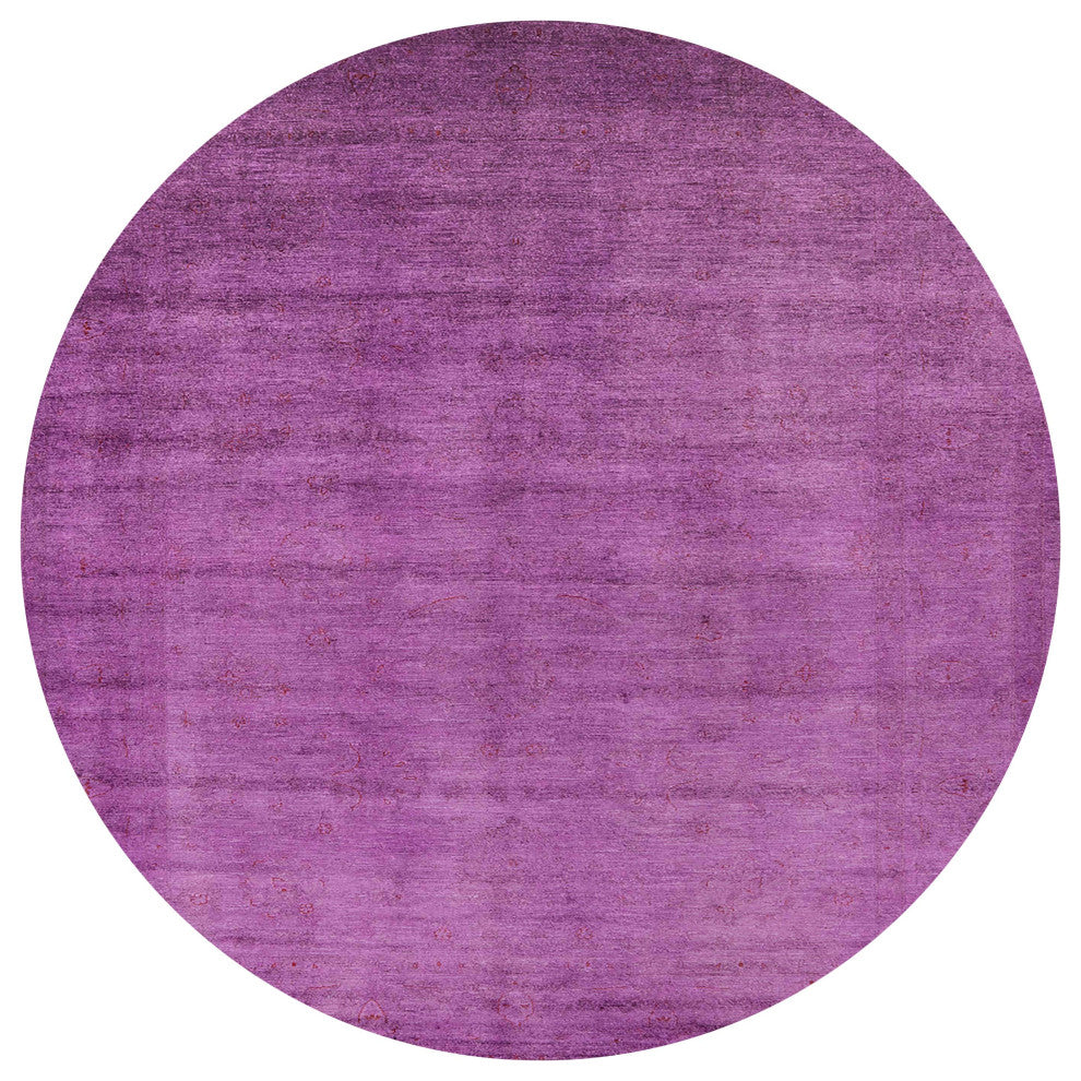 Ahgly Company Indoor Round Mid-Century Modern Area Rugs, 7' Round