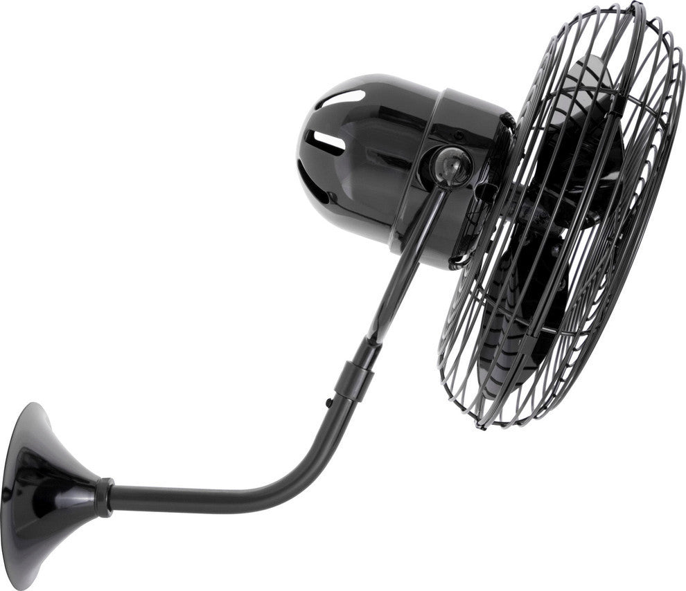 Michelle Parede, Directional Wall Fan, Black Nickel