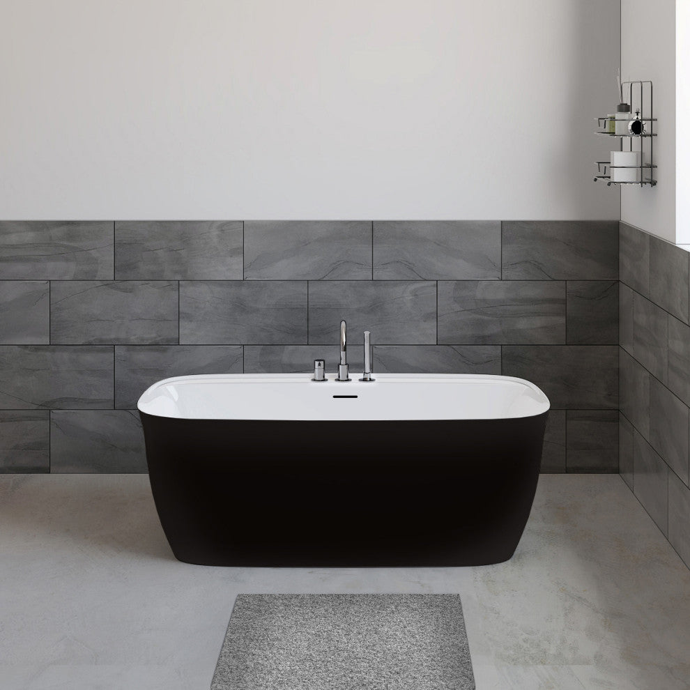 Panya 63" Bathtub, Black