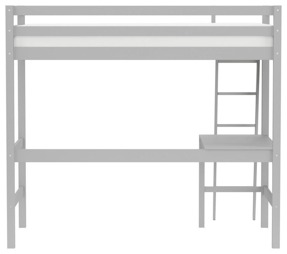 Hillsdale Kids and Teen Twin Loft Bed, Gray