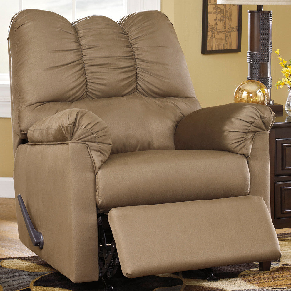 Signature Design Darcy Rocker Fabric Recliner, Mocha