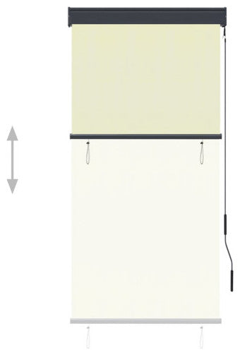 vidaXL Outdoor Roller Blind 31.5"x98.4" Cream