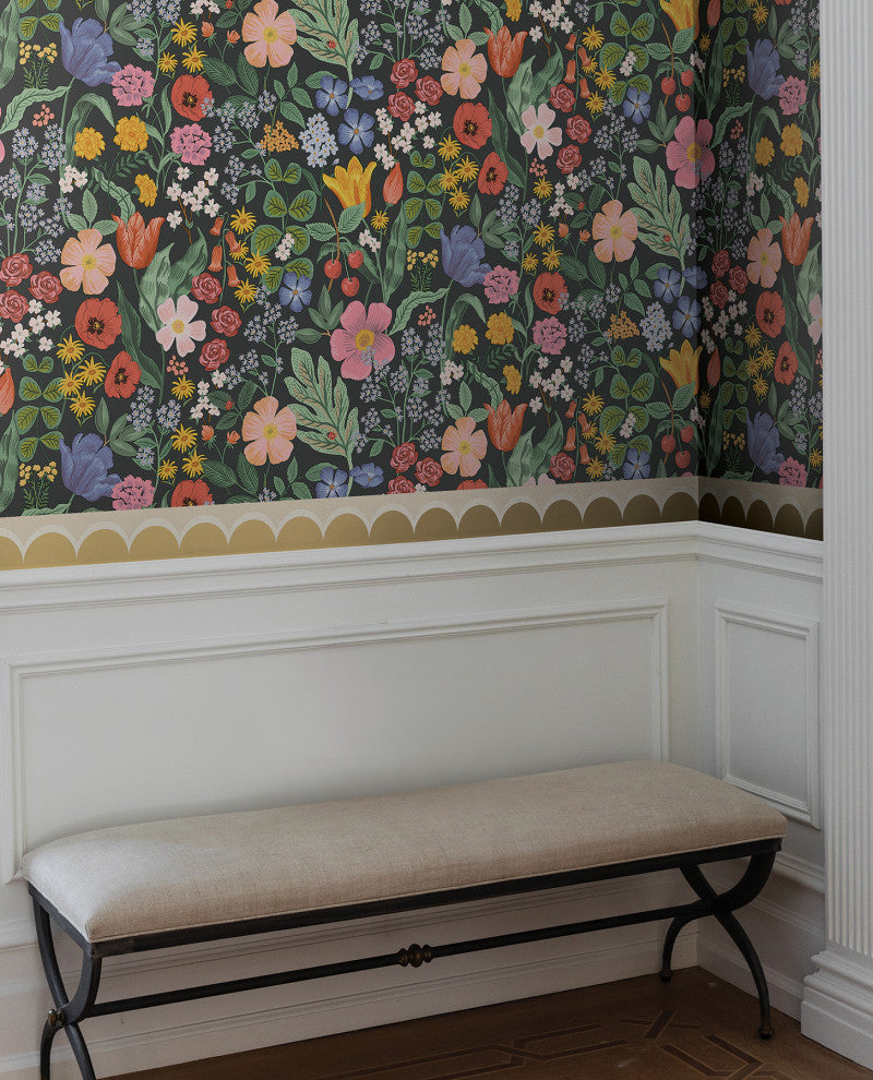Linen Scallop Wallpaper Trim