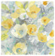 "Buttercups II Turquoise" Digital Paper Print by Albena Hristova, 20"x20"