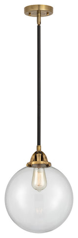 Beacon Mini Pendant, Black Antique Brass, Clear, Clear