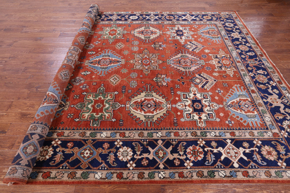 Handmade Persian Fine Serapi Wool Rug 9' 0" X 11' 11" - Q16023
