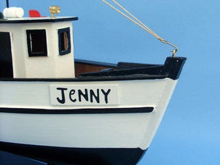 Wooden Forrest Gump, Jenny Model Shrimp Boat, 16"