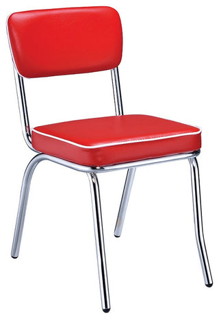 At the Hop Retro Dinette Set, Red Chairs