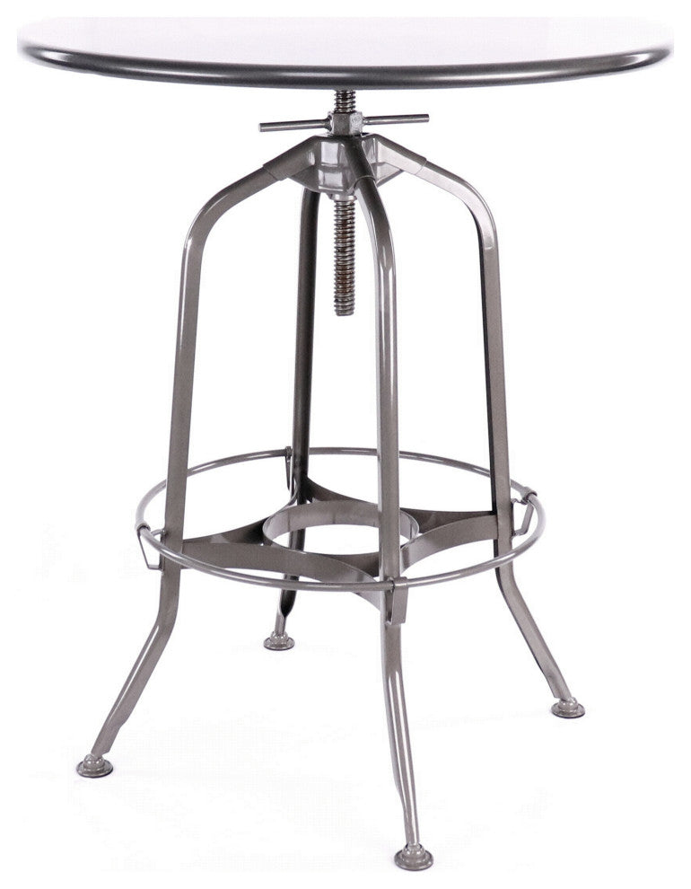 Design Lab Toledo 1 Adjustable Bar Table Gray