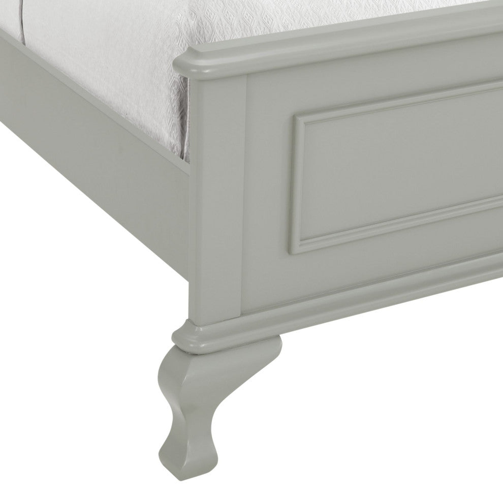 Jesse Full Panel Bed With Trundle, Gray