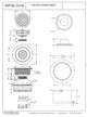 CO2196 3.5" Post Style Large Kitchen Sink Basket Strainer, Satin Nickel