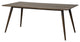72" Dark Brown Solid Wood Dining Table