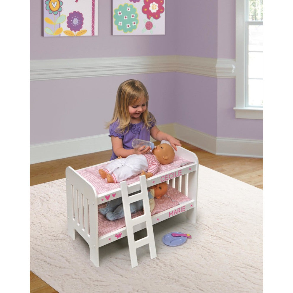 Doll Bunk Beds With Ladder, And Bedding