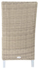 Palisades Dining Side Chair With Sunbrella Cushion, Palisades Gray, Canvas Buttercup