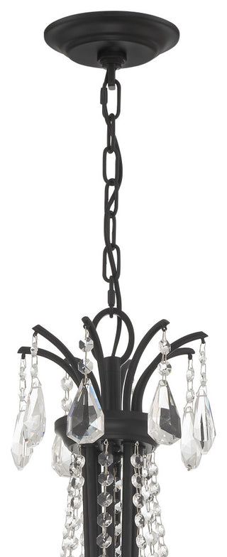 Karrington 8-Light Matte Black Chandelier
