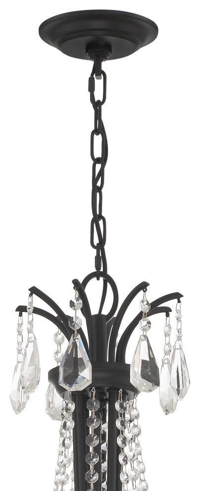 Karrington 8-Light Matte Black Chandelier