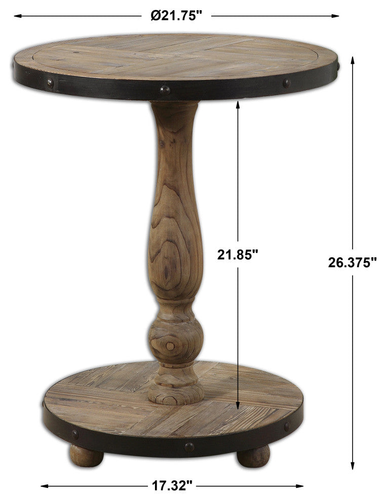 Uttermost Kumberlin Wooden Round Table