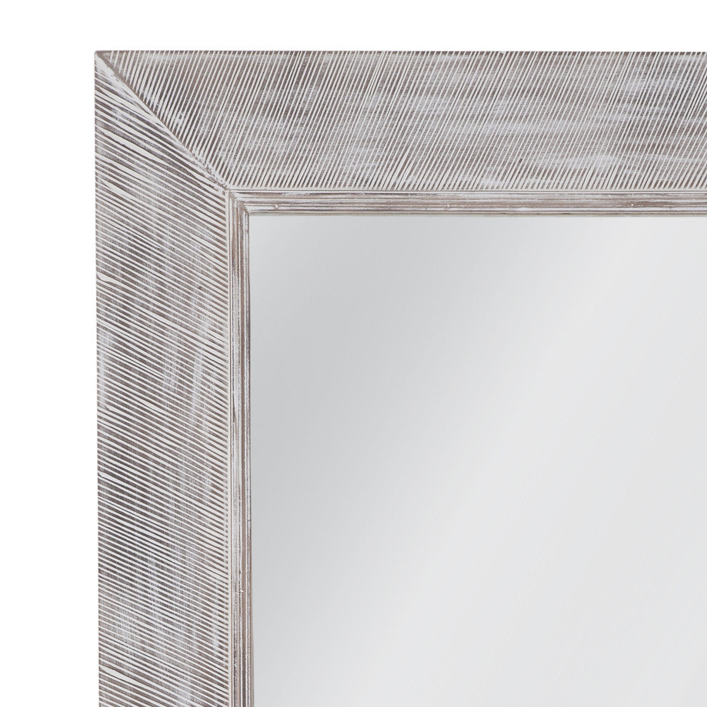 Baker Floor Mirror - White Wash