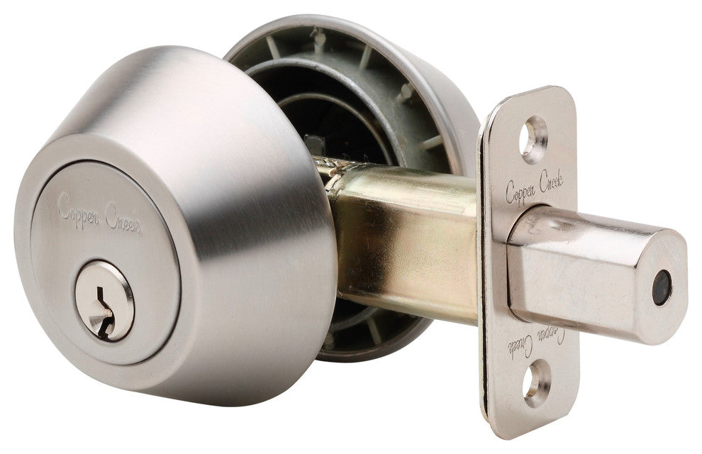 Double Cylinder Deadbolt, Satin Stainless