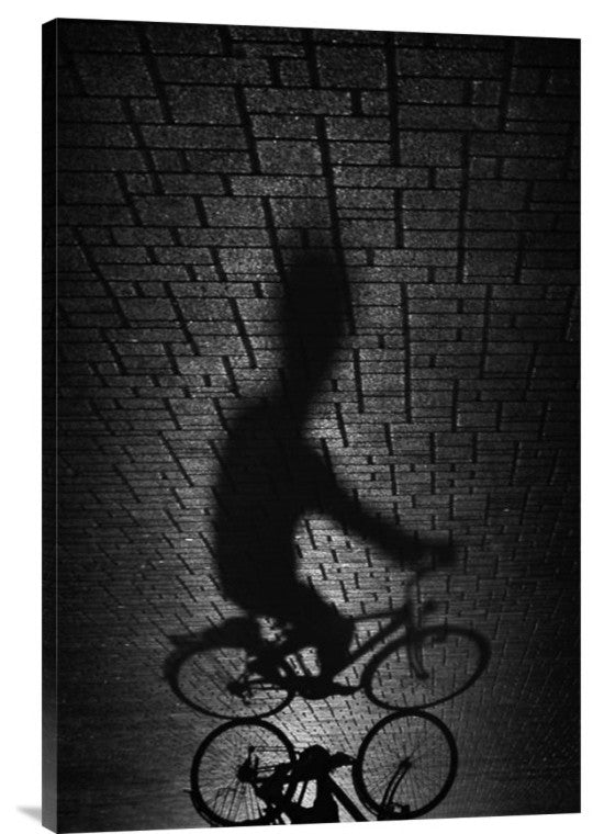 "Shadow Bike" Stretched Canvas Giclee by Antonio Grambone, 20x30"