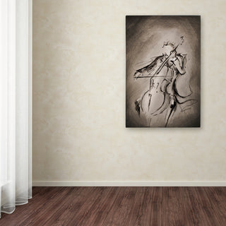 Marc Allante 'The Cellist' Canvas Art, 24x16