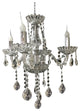 Royal Designs Classic Vintage Style Crystal Candle Chandelier Ceiling Fixture, 4