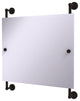 Waverly Place Landscape Frameless Rail Mounted Mirror, Oil Rubbed Bronze