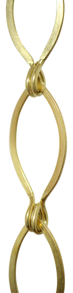 RCH Hardware Brass Loop Chandelier Chain, Various Finishes, Acid Dipped, U50