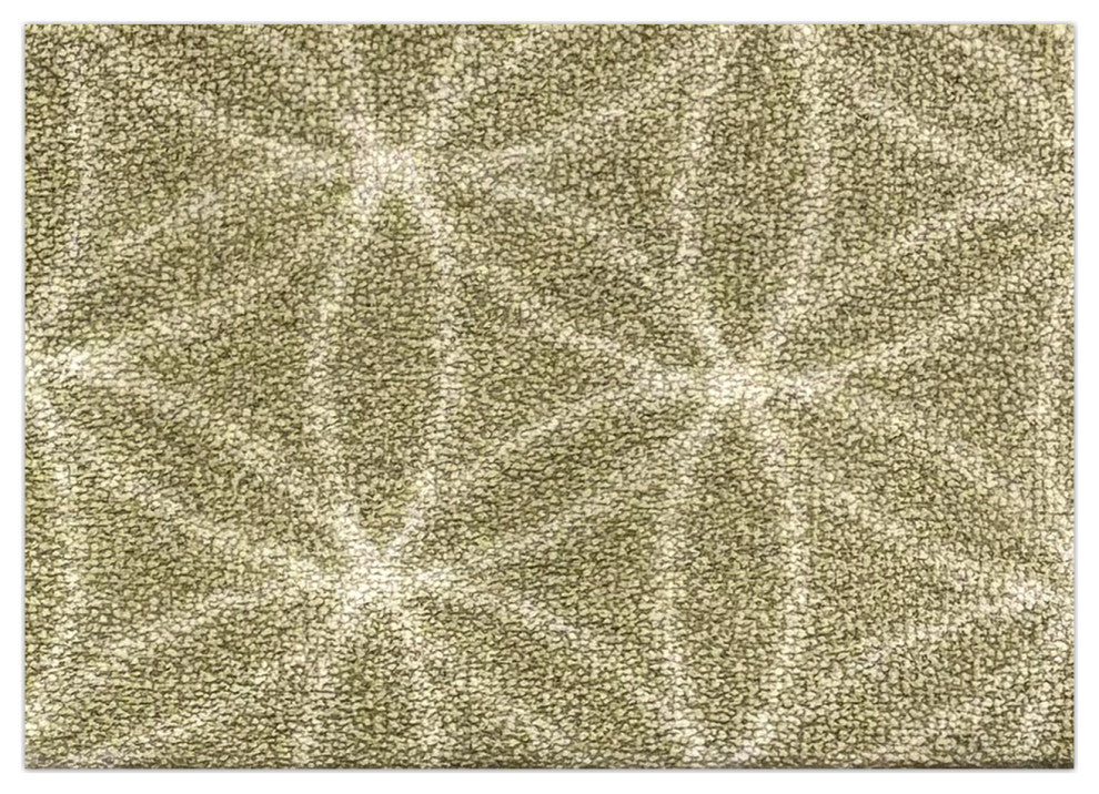EYELET Soft Tactesse Nylon Area Rug with Anti-Stain Protection, Pistachio, 7'x10'